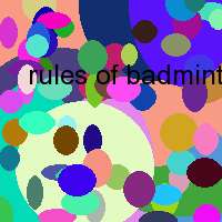 rules of badminton